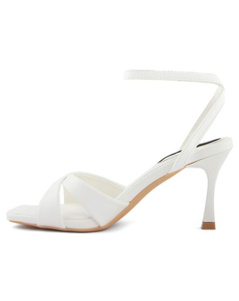 Sandales Marlène blanches - Talon 8.5 cm