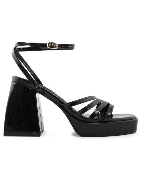 Sandales Louisa noires - Talon 10 cm