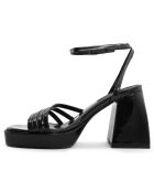 Sandales Louisa noires - Talon 10 cm