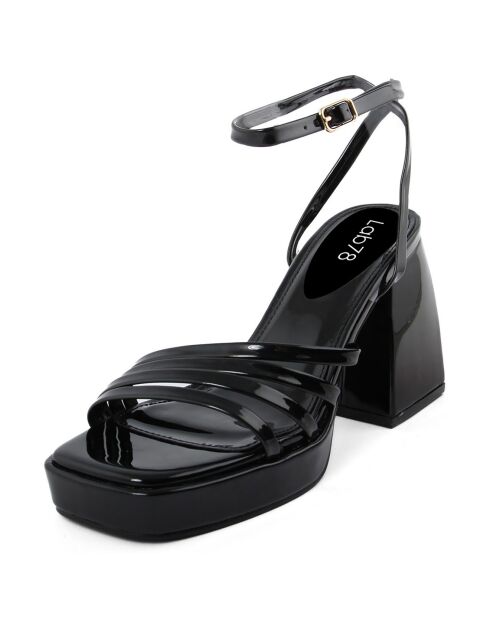 Sandales Louisa noires - Talon 10 cm