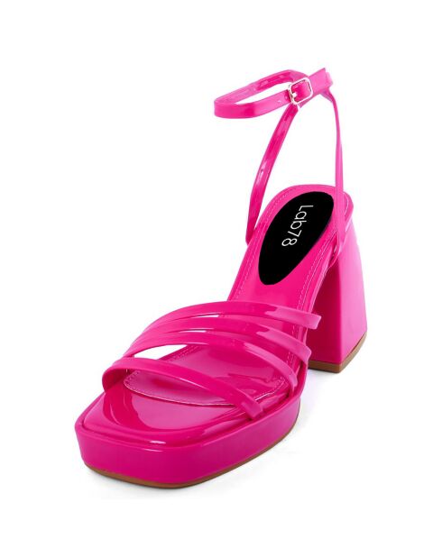 Sandales Louisa fuchsia - Talon 10 cm