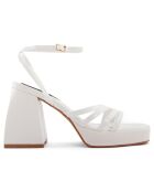 Sandales Louisa blanches - Talon 10 cm