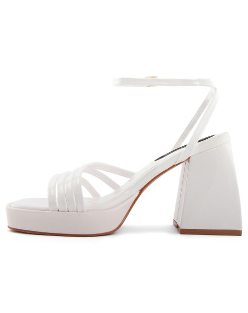 Sandales Louisa blanches - Talon 10 cm