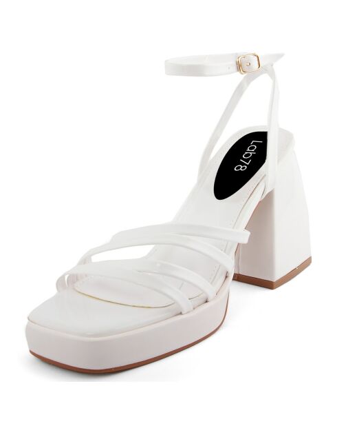 Sandales Louisa blanches - Talon 10 cm