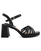 Sandales Nicole noires - Talon 8 cm