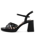Sandales Nicole noires - Talon 8 cm