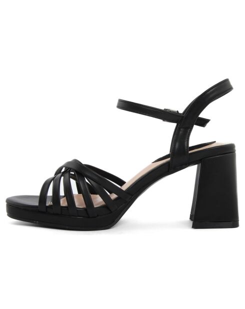 Sandales Nicole noires - Talon 8 cm