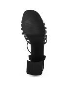 Sandales Nicole noires - Talon 8 cm