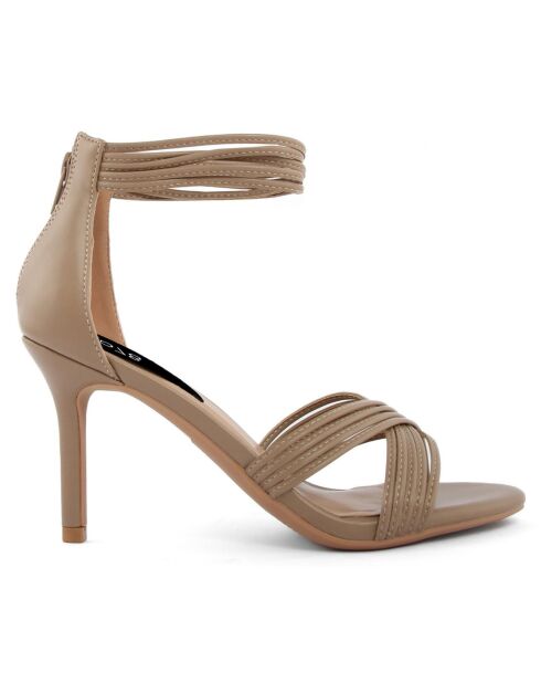 Sandales Colette beiges - Talon 8.5 cm