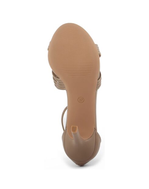 Sandales Colette beiges - Talon 8.5 cm