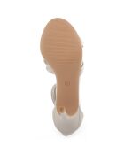 Sandales Colette gris clair - Talon 8.5 cm