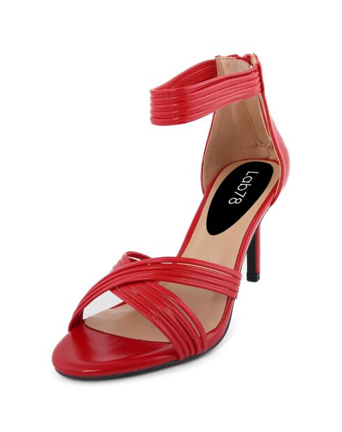 Sandales Colette rouges - Talon 8.5 cm