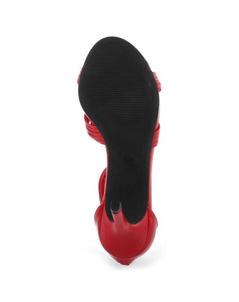 Sandales Colette rouges - Talon 8.5 cm