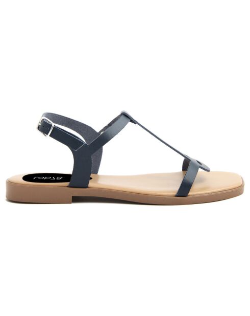 Sandales en Cuir Camelia bleues