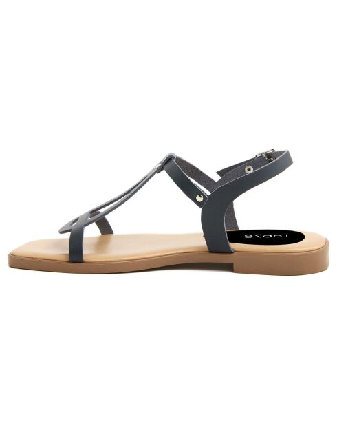 Sandales en Cuir Camelia bleues