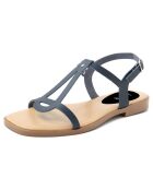 Sandales en Cuir Camelia bleues