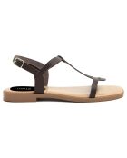 Sandales en Cuir Camelia marron