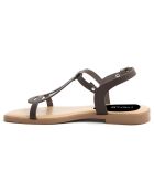Sandales en Cuir Camelia marron