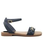 Sandales en Cuir Aurelie bleues