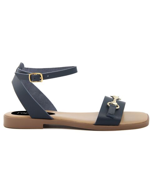 Sandales en Cuir Aurelie bleues