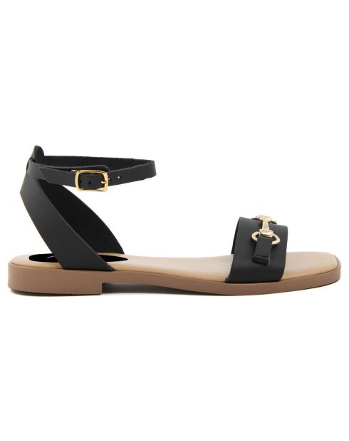 Sandales en Cuir Aurelie noires