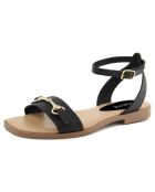 Sandales en Cuir Aurelie noires