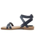 Sandales en Cuir Sacha bleues