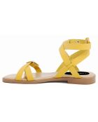 Sandales en Cuir Sacha jaunes