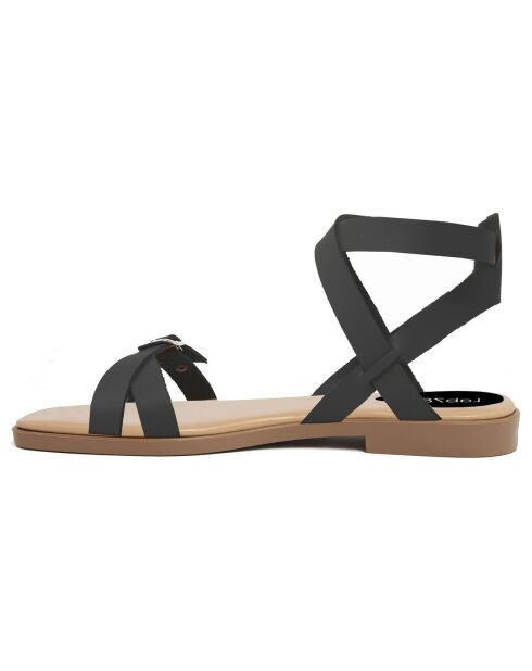 Sandales en Cuir Sacha noires