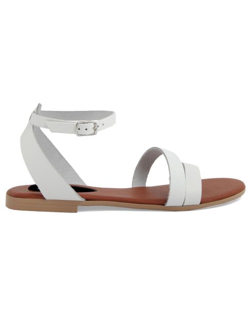 Sandales en Cuir Juliette blanches
