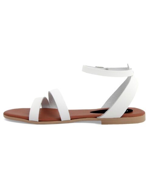 Sandales en Cuir Juliette blanches