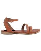 Sandales en Cuir Juliette cognac