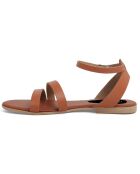 Sandales en Cuir Juliette cognac