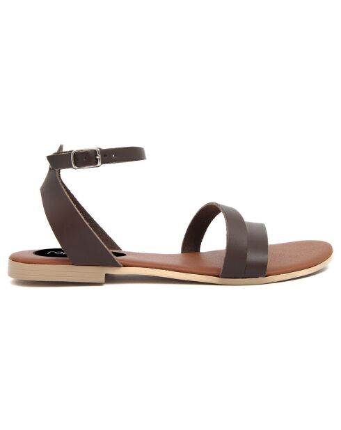 Sandales en Cuir Juliette marron