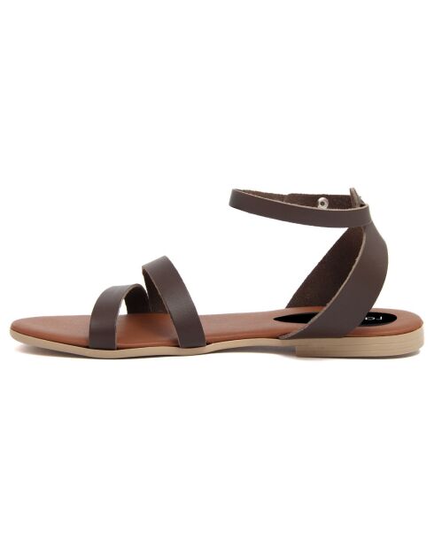 Sandales en Cuir Juliette marron