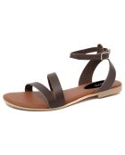 Sandales en Cuir Juliette marron