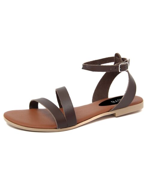 Sandales en Cuir Juliette marron