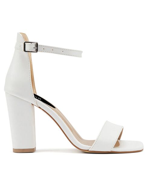 Sandales Mylène blanches - Talon 9 cm