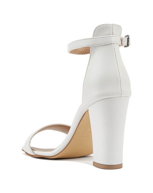 Sandales Mylène blanches - Talon 9 cm