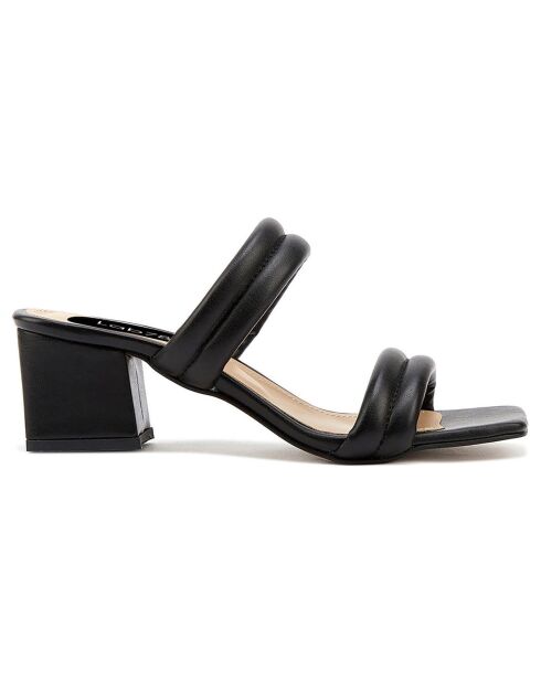 Mules Celia noires - Talon 5.5 cm