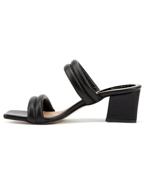 Mules Celia noires - Talon 5.5 cm
