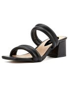 Mules Celia noires - Talon 5.5 cm