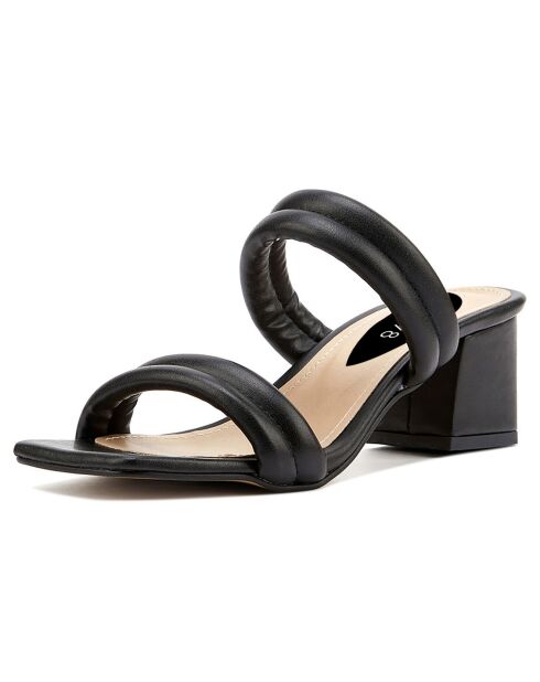 Mules Celia noires - Talon 5.5 cm