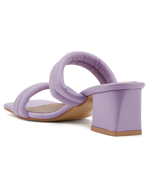 Mules Celia lilas - Talon 5.5 cm