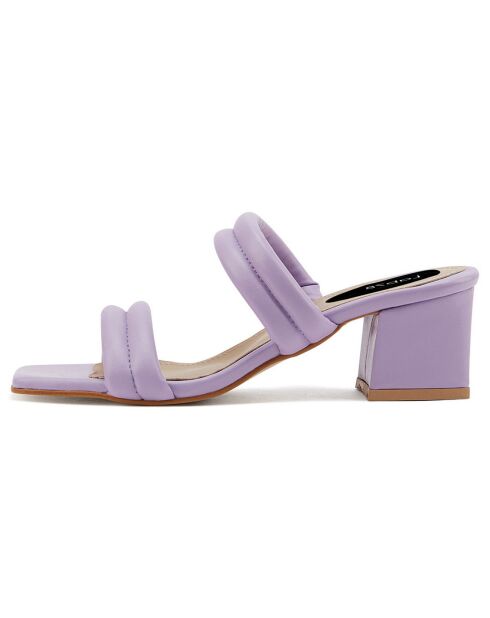 Mules Celia lilas - Talon 5.5 cm