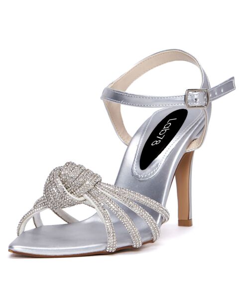 Sandales Belinda argentées - Talon 9 cm