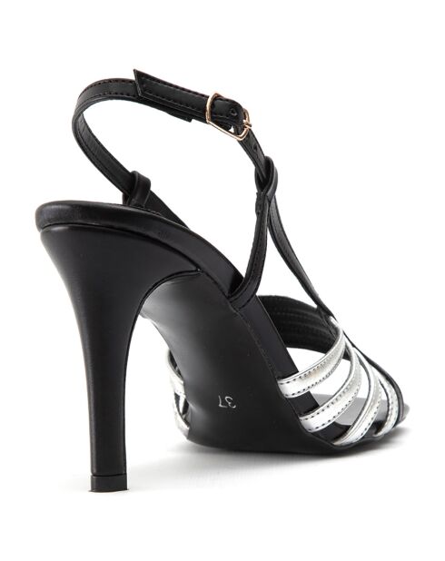 Sandales Coralie noires - Talon 10 cm