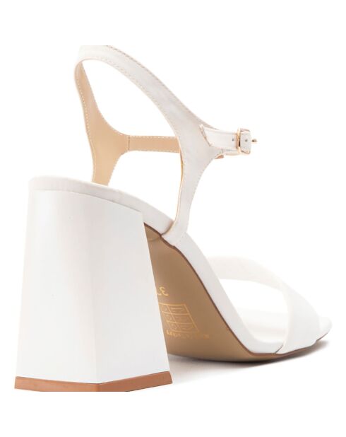 Sandales Louise blanches - Talon 10 cm