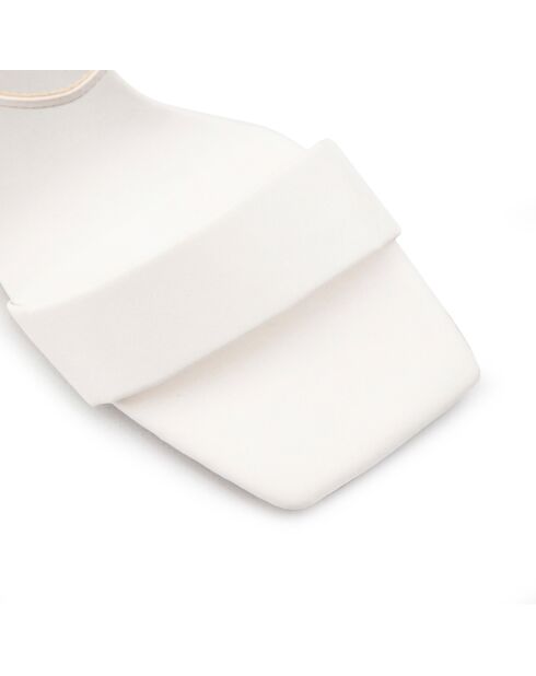 Sandales Louise blanches - Talon 10 cm
