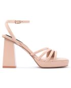 Sandales Alice beiges - Talon 9 cm